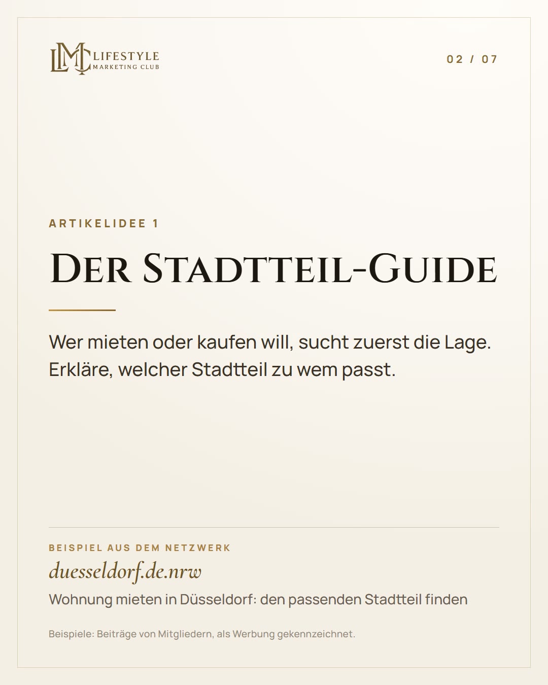 Dein Exposé zeigt das Objekt. Wer zeigt die Region? (2/7)