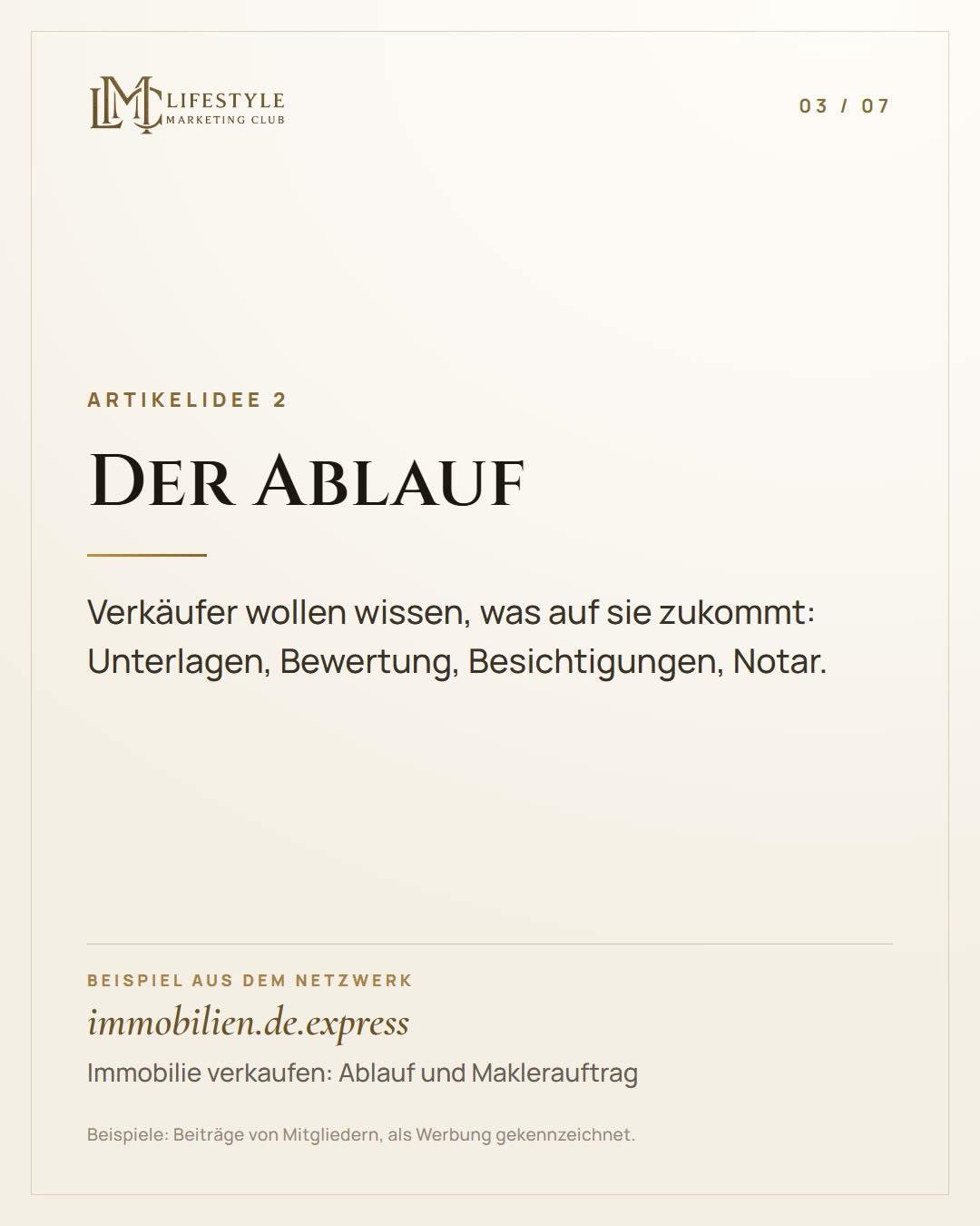 Dein Exposé zeigt das Objekt. Wer zeigt die Region? (3/7)