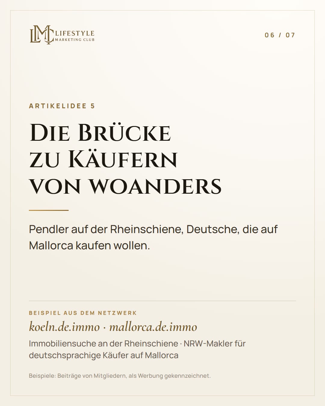 Dein Exposé zeigt das Objekt. Wer zeigt die Region? (6/7)