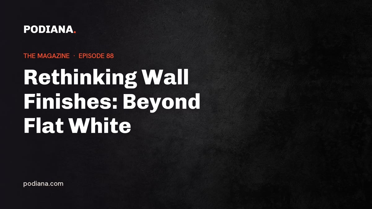Cover: Rethinking Wall Finishes: Beyond Flat White