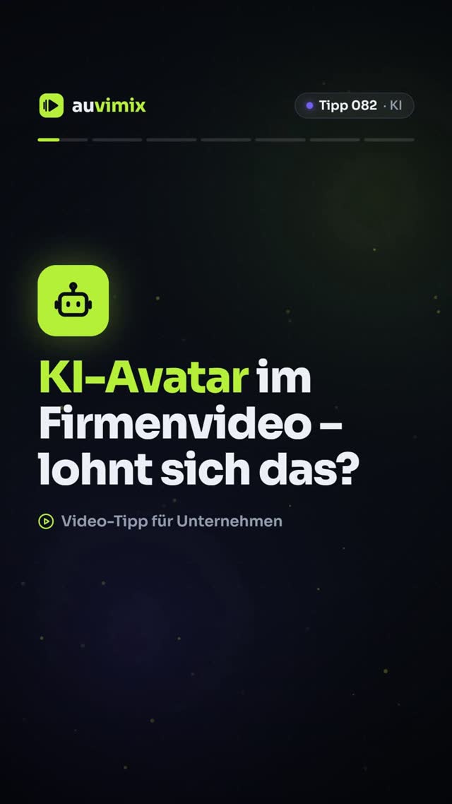 vimix: KI-Avatar im Firmenvideo: Wann lohnt er sich?