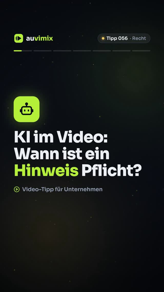 vimix: KI-Videos kennzeichnen: Was der AI Act seit August 2026 verlangt