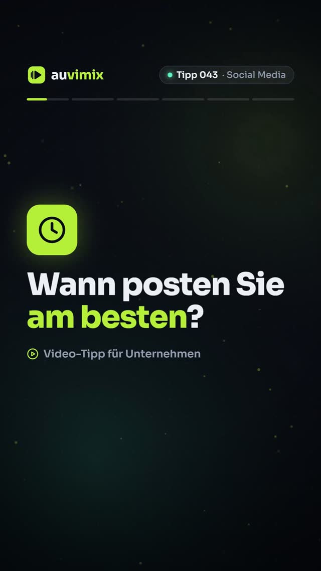vimix: Beste Zeit zum Posten: So finden Sie Ihre eigene Uhrzeit