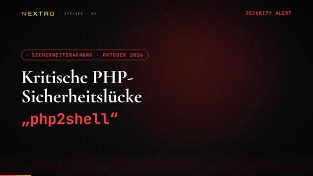 Video: Kritische PHP-Sicherheitslücke „php2shell“: Jetzt Website prüfen lassen