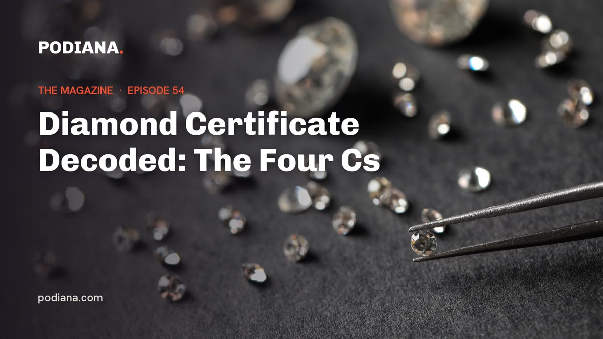 Cover: Diamond Certificate Decoded: The Four Cs